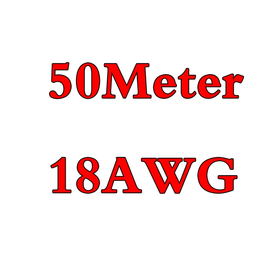 Eclyxun 4 6 7 8 10, 11, 12, 13, 14, 15, 16, 17, 18, 20, 22, 24, 26 28 30 AWG силиконовый провод ультра гибкий Тесты линия кабель высокого Температура - Цвет: 50Meter 18AWG