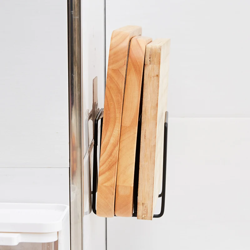 1 шт. кованого железа разделочная доска стойки Кухня хранения стеллажи Слейте