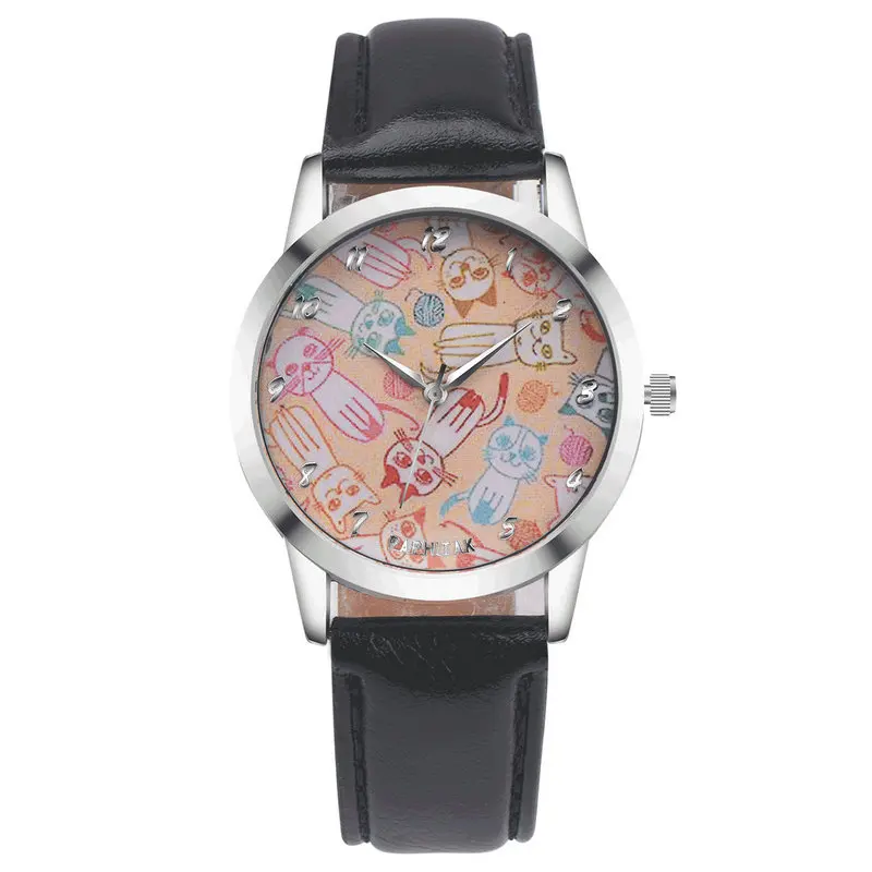 Часы наручные женские кварцевые с кожаным ремешком 100 шт./лот | Наручные часы