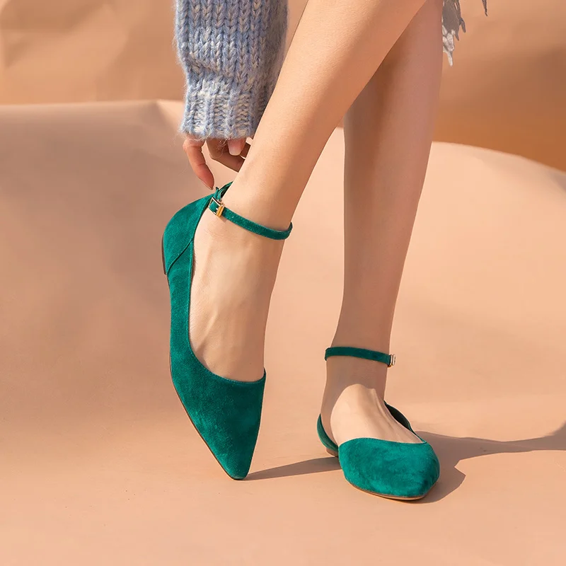 Босоножки BeauToday женские новые брендовые детские замшевые с острым носком