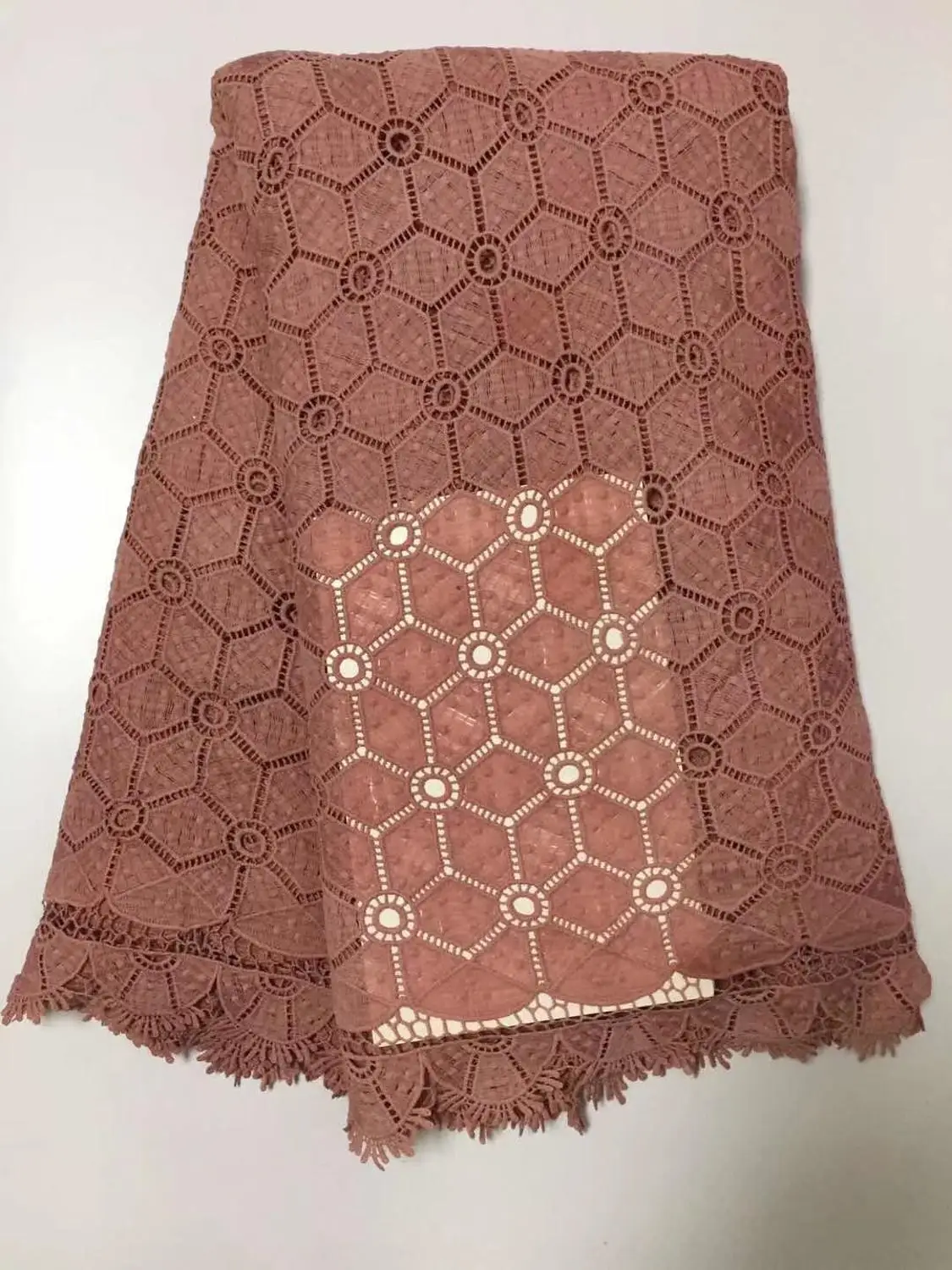 Чистая фиолетовая французская молочная шелковая чистая кружевная ткань 2019