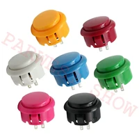 20pcslot 30mm arcade push button sanwa style round push button for arcade diy parts replacement buttons 7 color selection