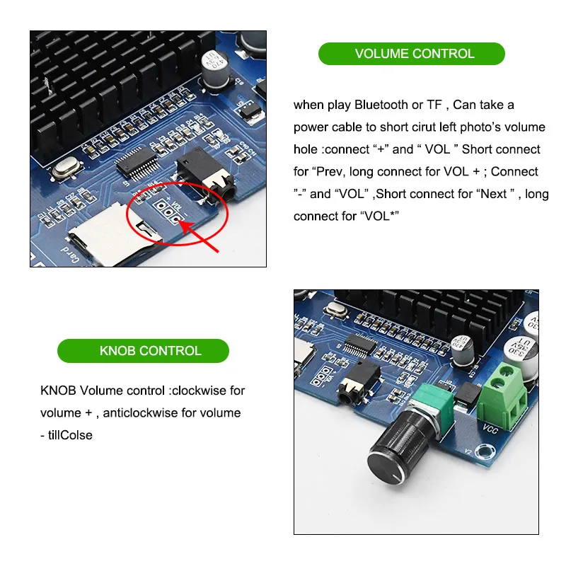 Bluetooth 4 2 цифровой усилитель 50 Вт * двухканальный 0 аудио с регулировкой громкости