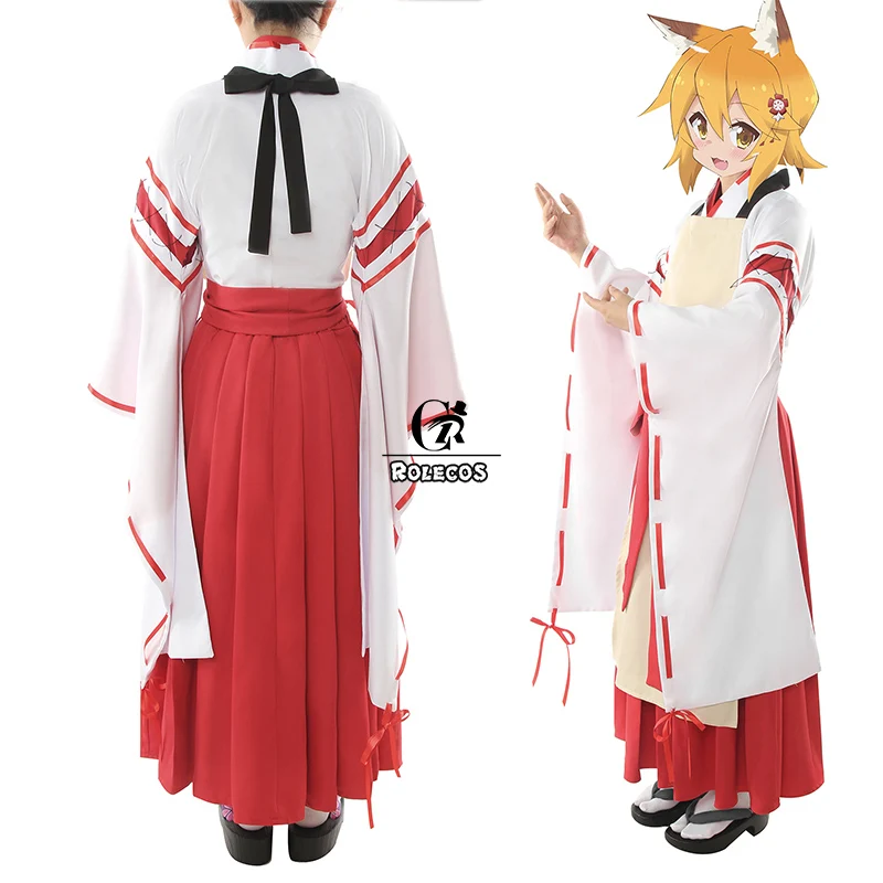 ROLECOS аниме Sewayaki Kitsune no Senko san Косплей Костюм лиса Ухо кимоно униформа для женщин