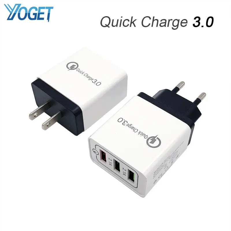 QC3.0 Быстрая зарядка быстрое зарядное устройство 3 0 USB ЕС США штекер для смартфона |