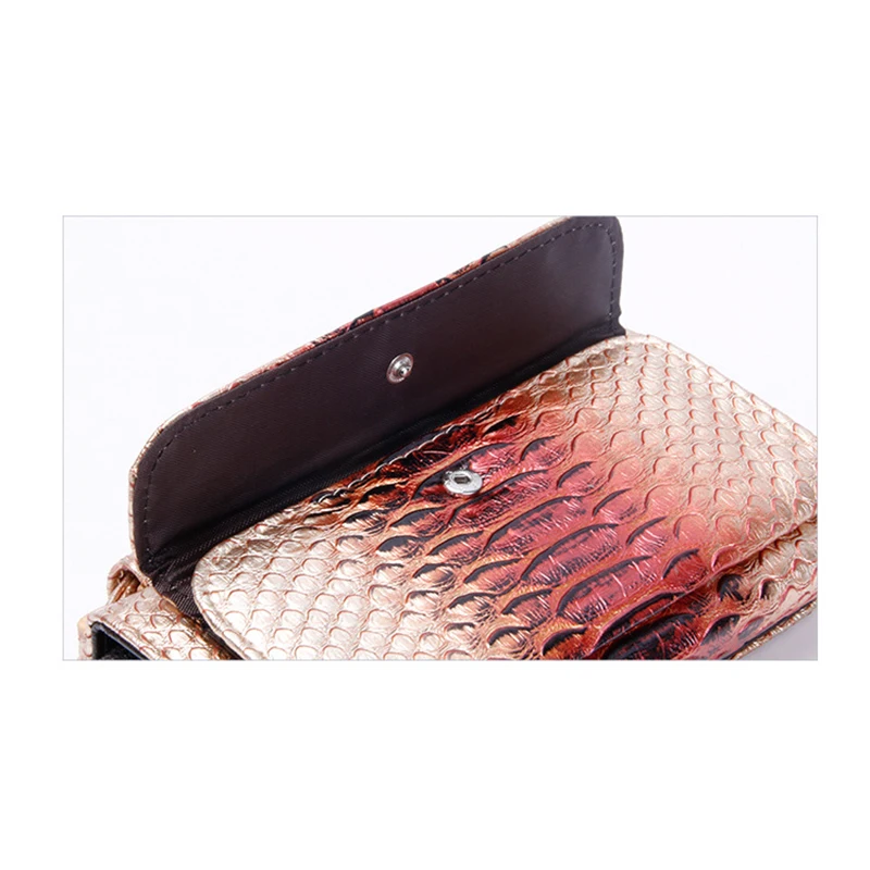 Клатч из змеиной кожи на одно плечо XMESSUN маленькая сумка через клатч натуральной