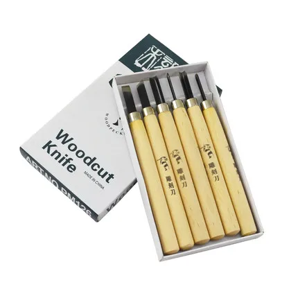 6 шт./набор набор стальных ножей для резьбы по дереву|art woodcut|art knifeset art |