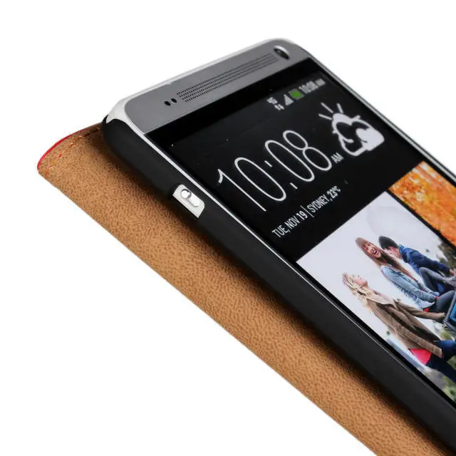 Genuine Leather Case For HTC One MAX T6 Book Wallet Style Magnetic Design With Card Slot Flip Stand Phone Cover Shell Skin |
