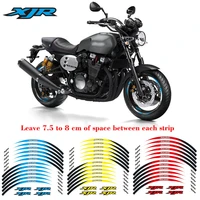 high quality motorcycle frontrear edge outer rim sticker 17inch wheel reflective waterproof decals for yamaha xjr