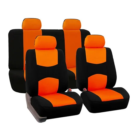 1 set Orange Универсальные автомобильные чехлы для сидений Mazda 3 6 2 C5 CX-5 CX7 323 626 Axela Familia ATENZA CX9 DEMIO LANTIS MPV автомобильные аксессуары - Название цвета: 1 set Orange