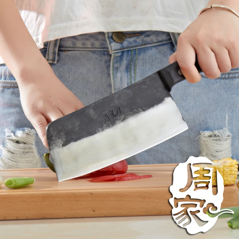 Зажим ручной работы, стальной кухонный нож для резки, бытовые Многофункциональные кухонные ножи для нарезки, кованый нож для шеф-повара