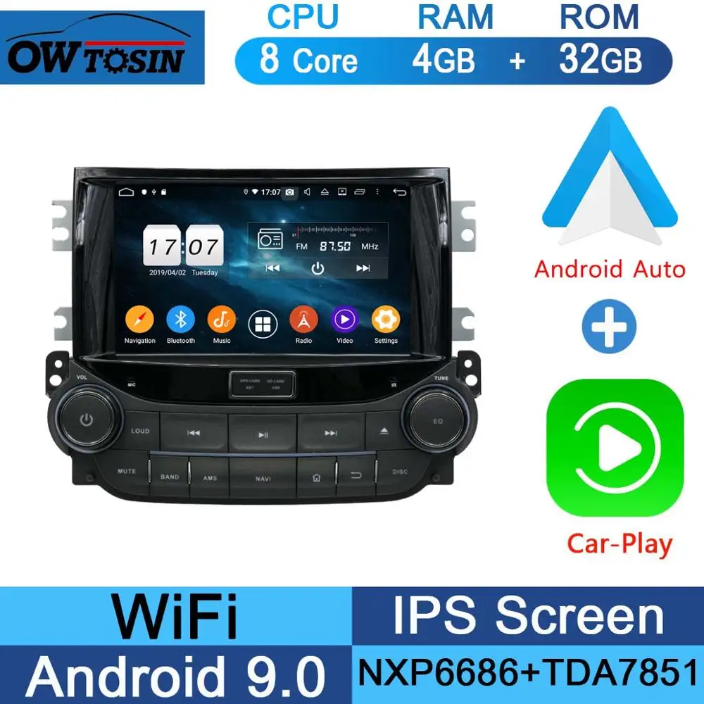 32G CarPlay Android " ips 1920*1080 8 Core 4G ram+ 64G rom Android 9,0 автомобильный dvd-плеер для Chevrolet Malibu 2012 2013 DSP радио gps - Цвет: 32G CarPlay Android
