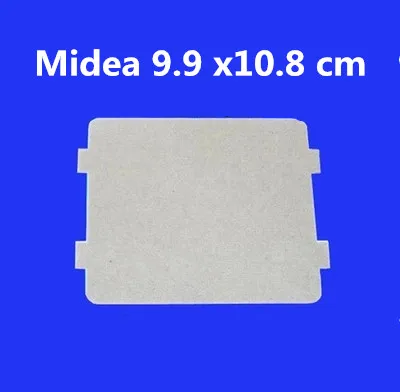

10pcs Spare parts for microwave ovens mica microwave 9.9*10.8cm mica sheets for Midea magnetron cap microwave oven plates