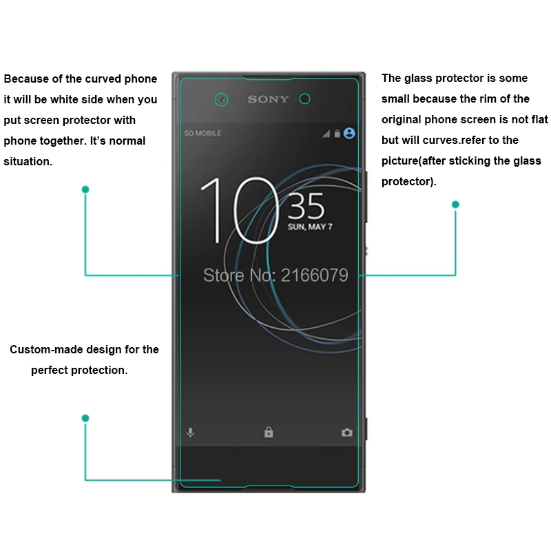 Новинка 9H 2.5D Закаленное стекло для защиты экрана Sony Xperia XA1 / Dual G3112 G3116 G3121 5 0
