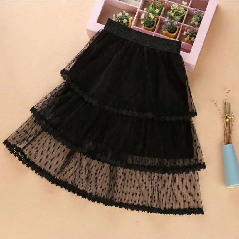 Милые детские платья в горошек с длинными Тюлевая юбка элегантные