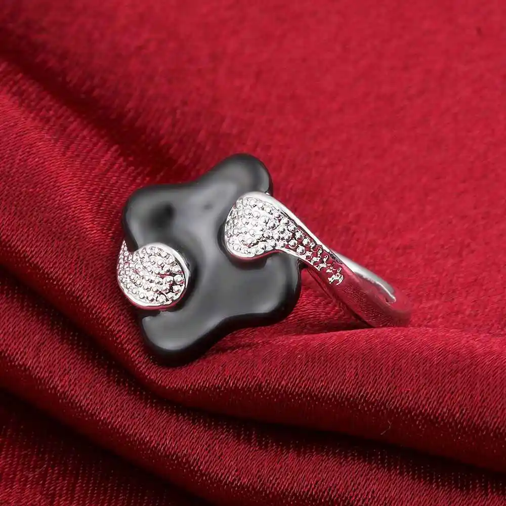 Модные новые брендовые дизайнерские серебряные кольца с серебристым покрытием