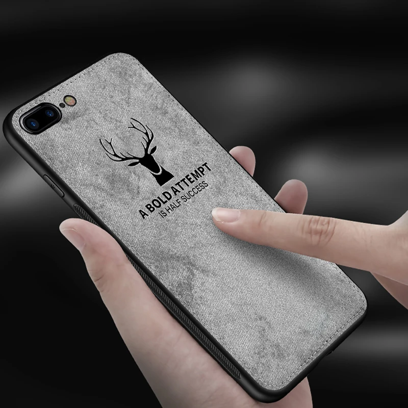 Забавный чехол для телефона iphone Xs Max 6 6s 7 8 plus мягкая ткань 3D рисунок милый олень X 10