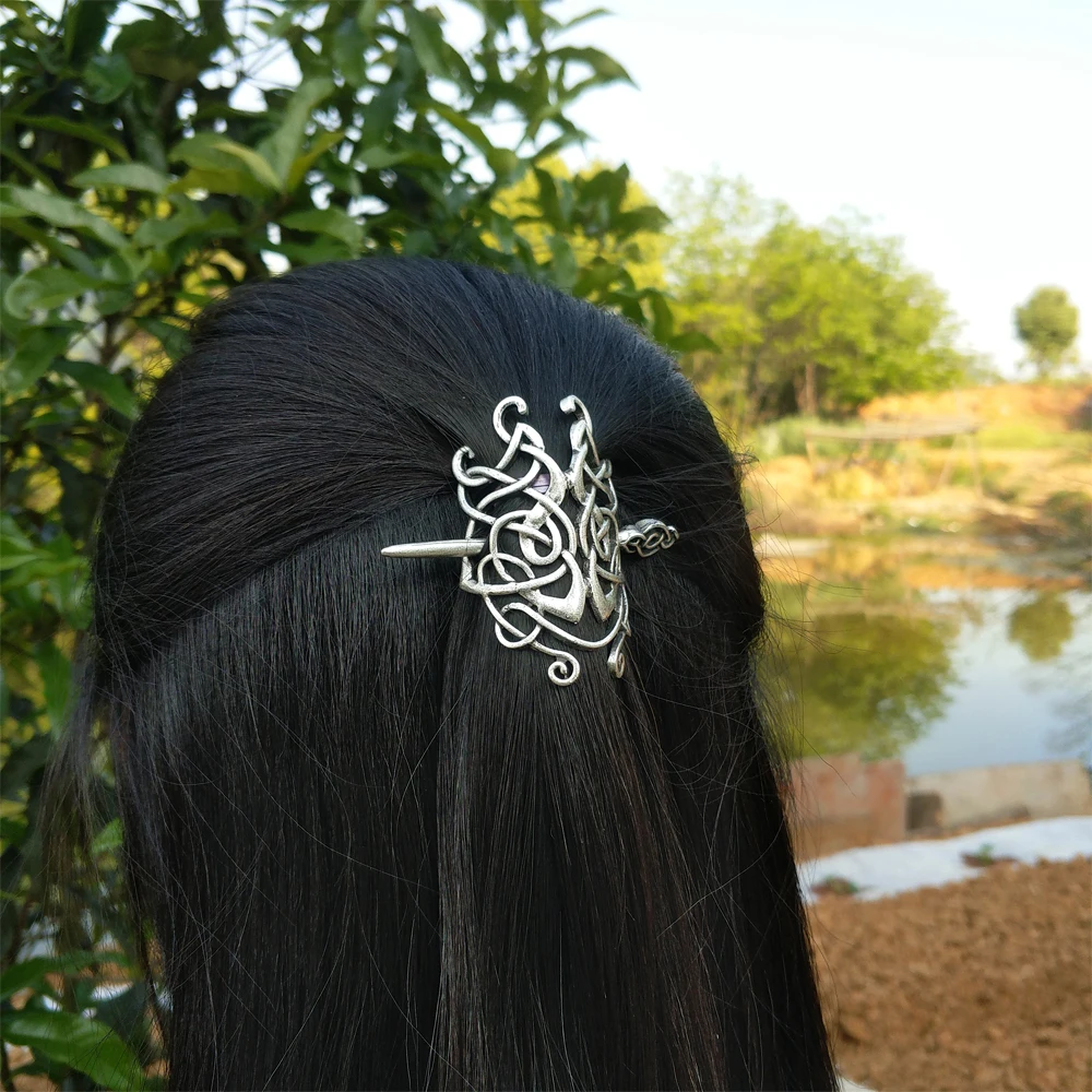 10 шт. волос палочки для Для женщин Викинг Селтикс Knotwork шпилька ювелирные изделия