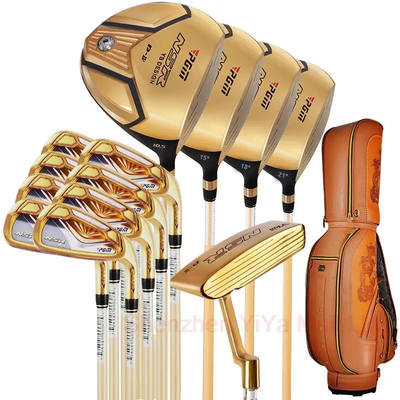 preço Supremo Pgm Golf Club Set 13 Clubes Titanium Para Homens Com Saco De Golfe Driver + 2 Madeiras + Hybird + 8 Ferros + Putter + Suporte Bagpackage + Head Covers