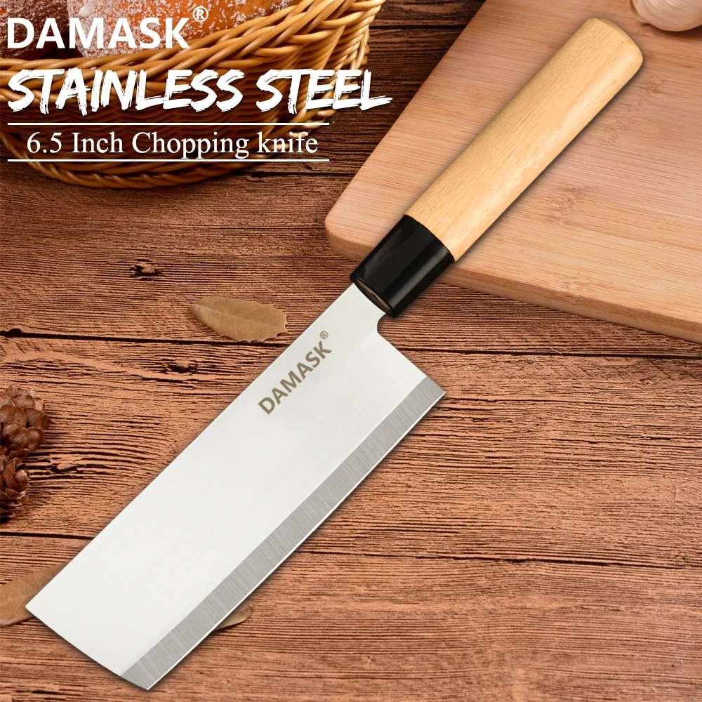 DAMASK кухонные ножи из нержавеющей стали набор ножей Япония кухонных костное