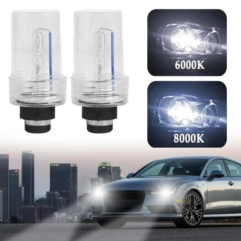 

VODOOL, 2 шт., фонарь головного света для автомобиля, HID, 35 Вт, 6000K, 8000K, 9-16 В