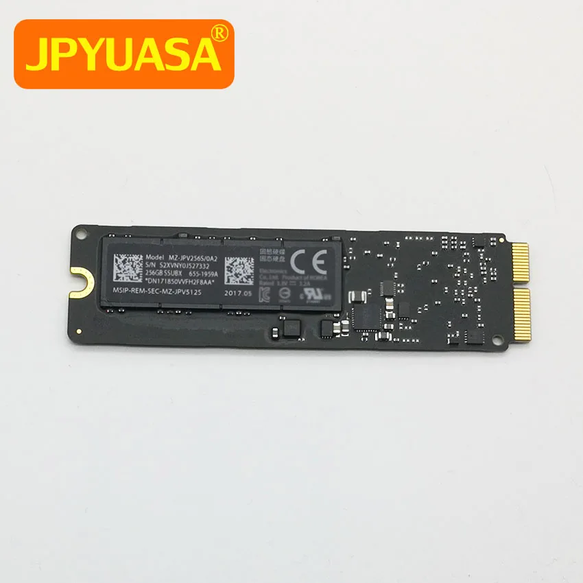 Твердотельный накопитель A1465 A1466 Pro Retina SSD 256 ГБ 2015 дюйма для Macbook Air 11 13 дюймов 15 A1502