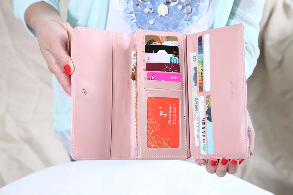 Новинка 2016 элегантный женский кошелек в клетку с геометрическим узором