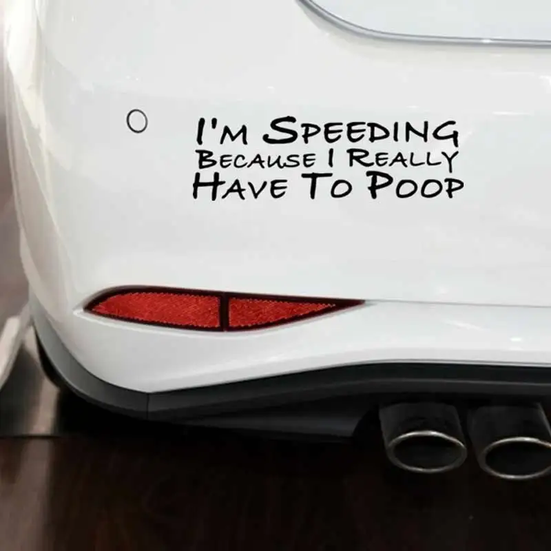 Новые забавные наклейки для автомобиля &quotI'm Speed потому что мне действительно