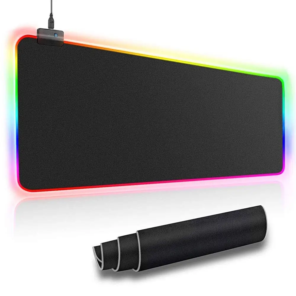 Большой RGB коврик для мыши геймерский компьютерный коврик для мыши светодиодный игровой коврик для мыши XL RGB коврик для мыши большой RGB коврик для мыши для клавиатуры мыши ПК Настольный коврик