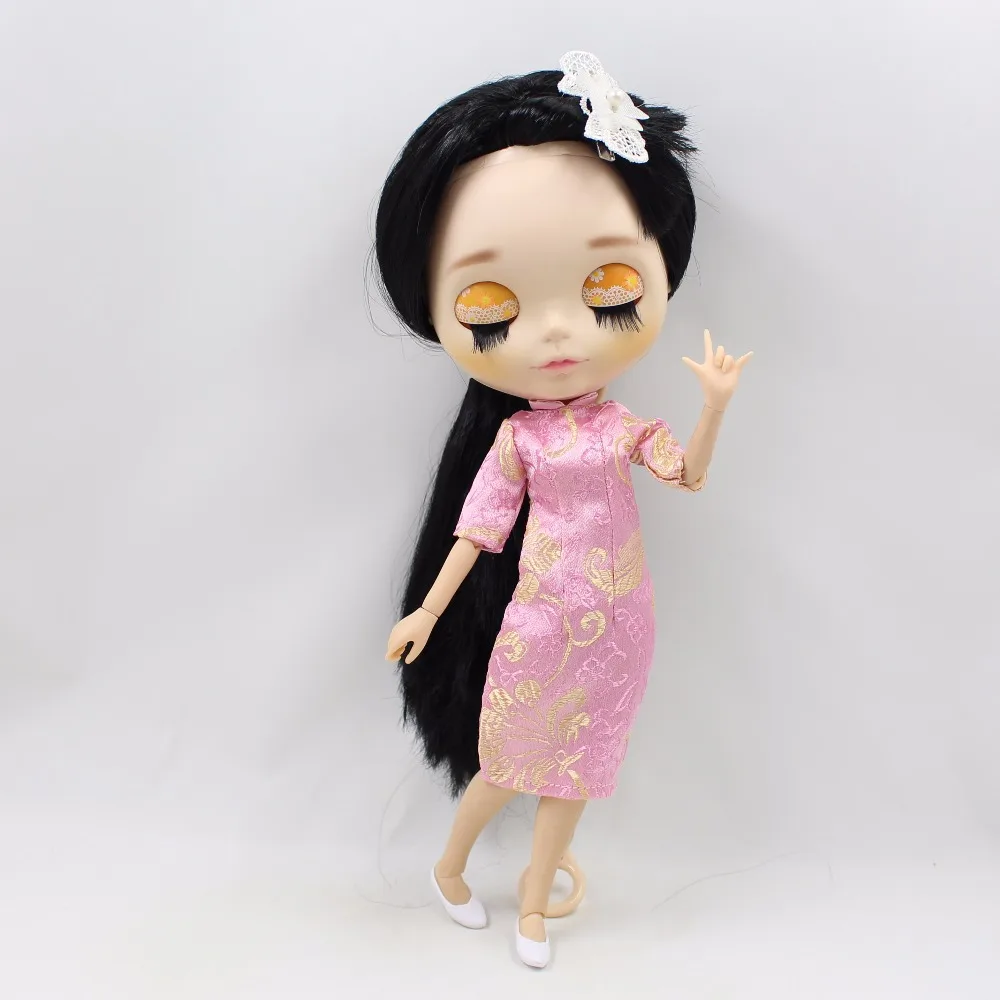 ICY DBS Blyth Кукольное платье Чонсам с древней вышивкой|Куклы| |