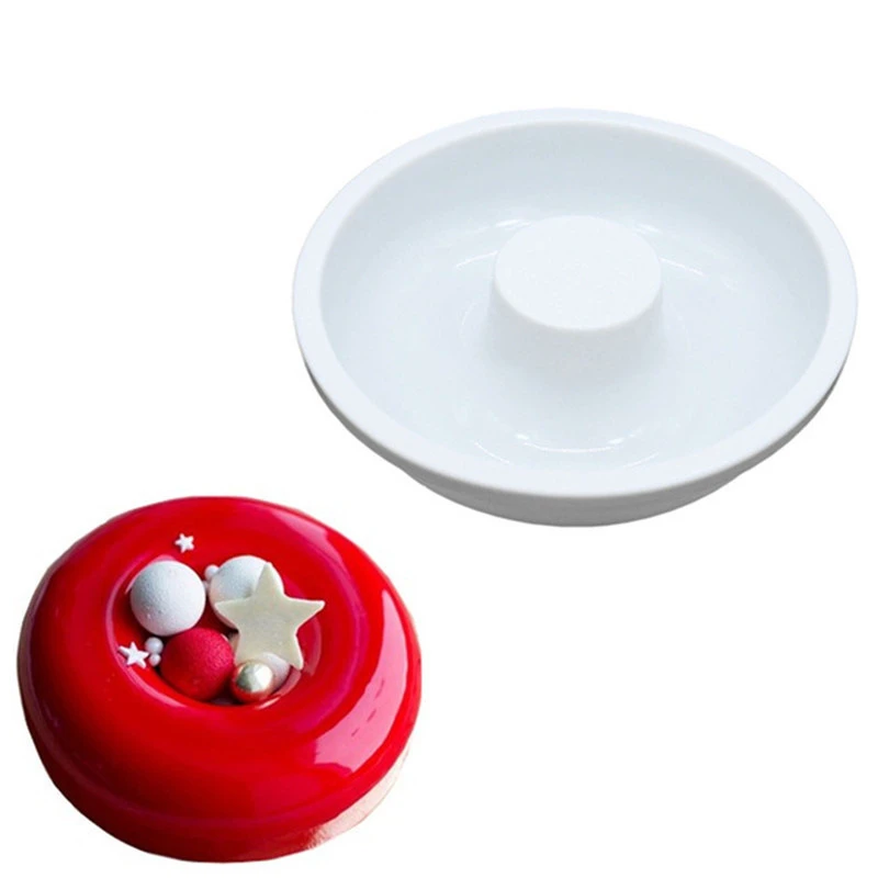 Круглая силиконовая формочка для пончиков DIY мусс торт формы выпечки силиконовые