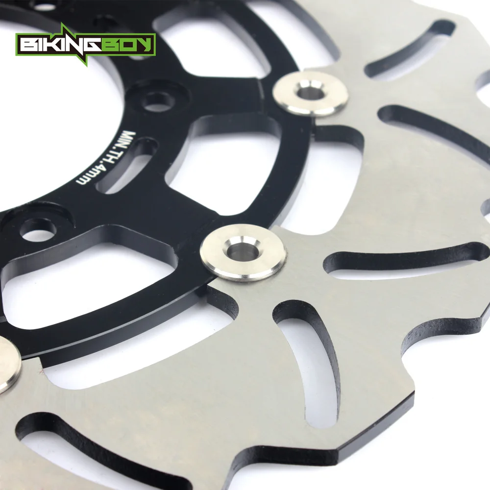 

BIKINGBOY Front Brake Discs Disks Rotors + Pads For Suzuki GSX-R 600 750 2008 2009 2010 GSX-R 1000 09 10 11 Stainless Steel Set