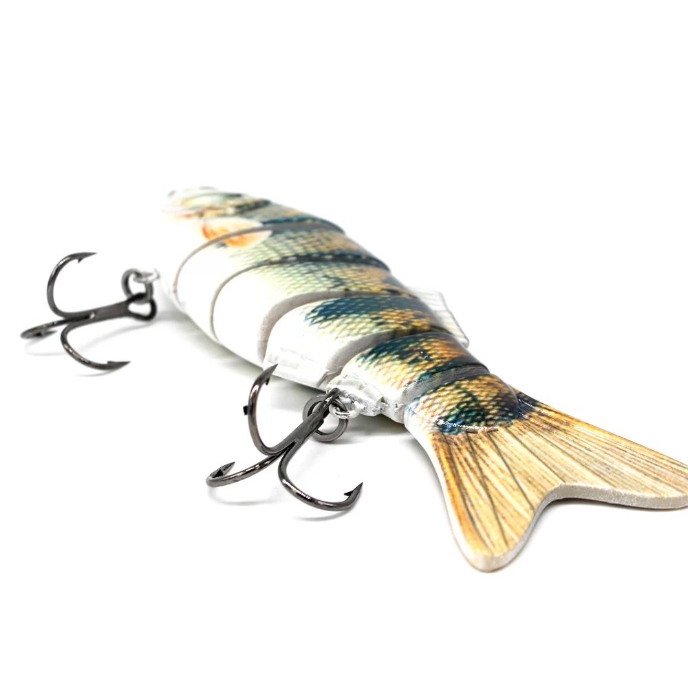 LUREASY Большая Морская рыболовная приманка гольян 6 шарнирных твердых наживок