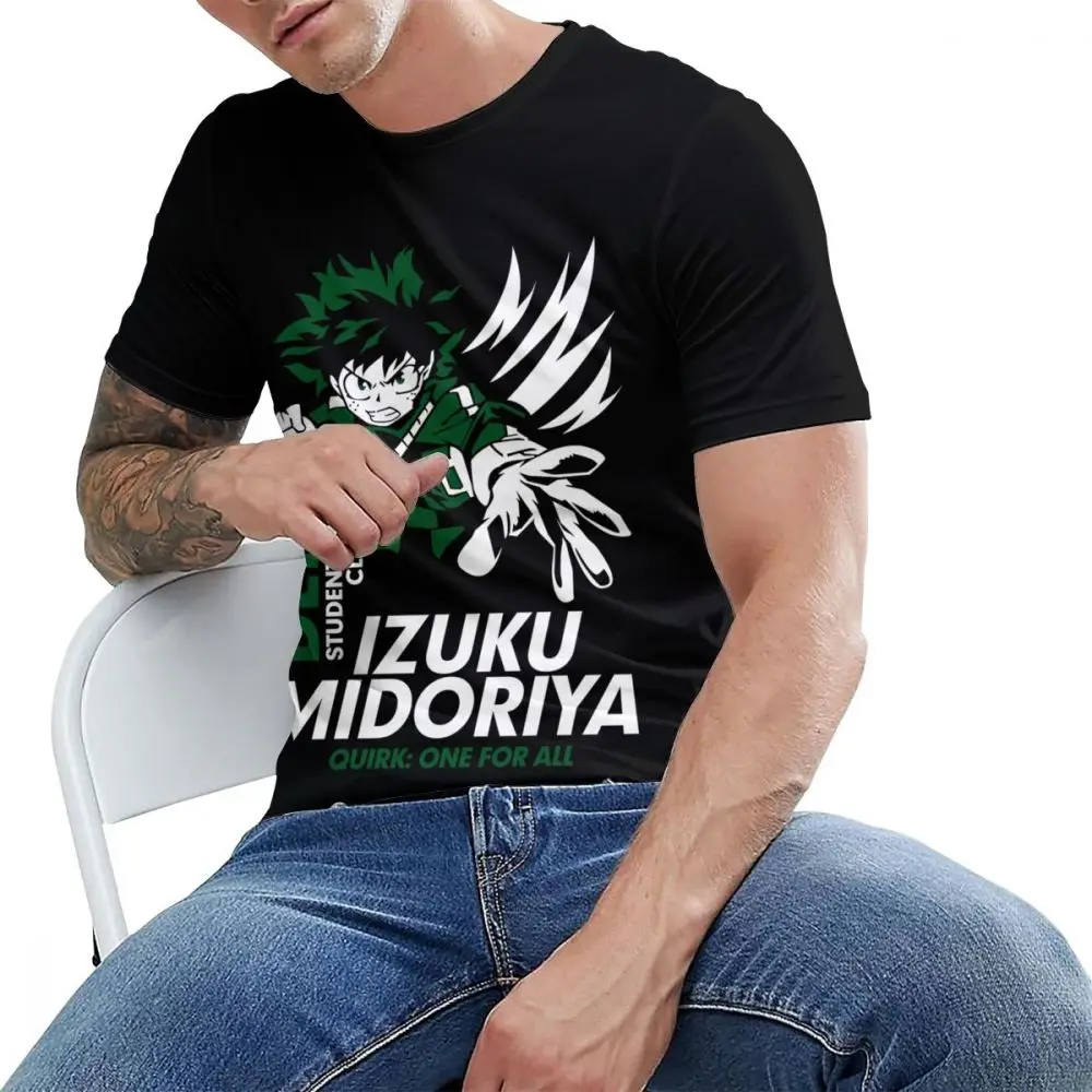 Новая распродажа футболка в стиле боку без героев академии Izuku Midoriya Deku Мужская