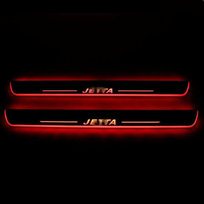 custom Accessories FIT FOR Volkswagen vw Jetta 2013-2015 LED Door Scuff Sill Plate Cover Trim light | Автомобили и мотоциклы