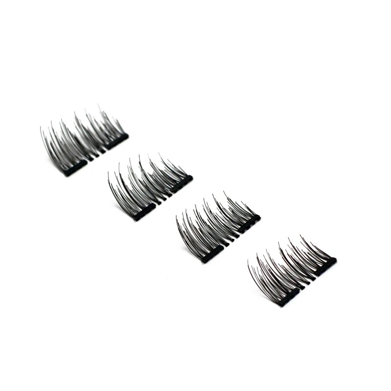 

Shellhard 2 Pairs/8pcs Natural Magnetic False Eyelashes Makeup Reusable Eye Lashes Extension + Tweezer