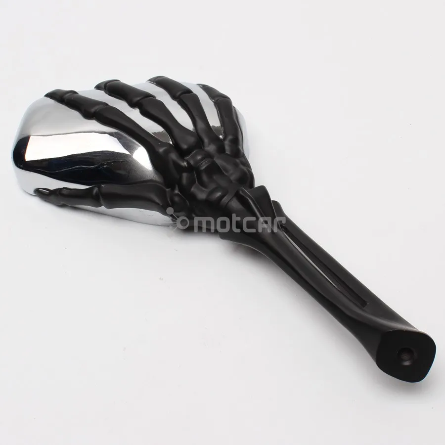 Мотоциклетные боковые зеркала заднего вида с черепом для Harley (8 мм) велосипед