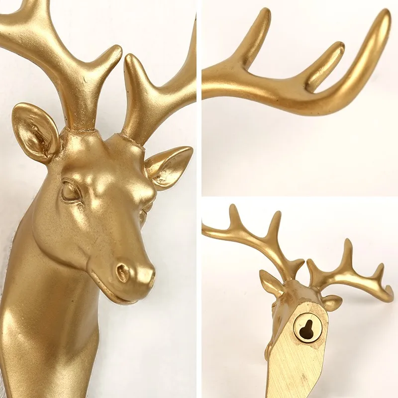 Современное простое украшение для крыльца крючок рожок оленя настенное