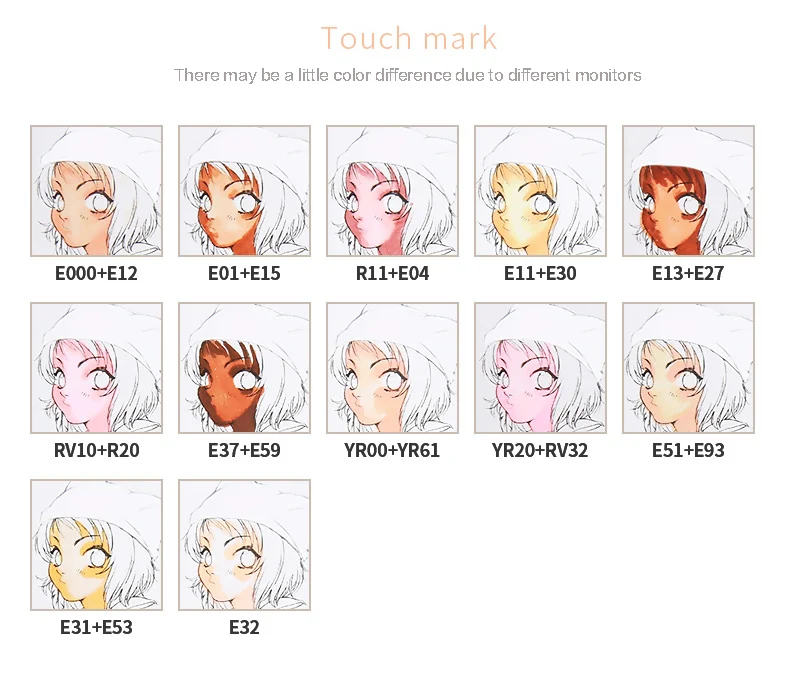 TouchMark, 24 цвета, цветные маркеры для кожи, набор ручек с двойной головкой, маслянистые, на спиртовой основе, маркеры для рисования, анимация, искусство, Sup