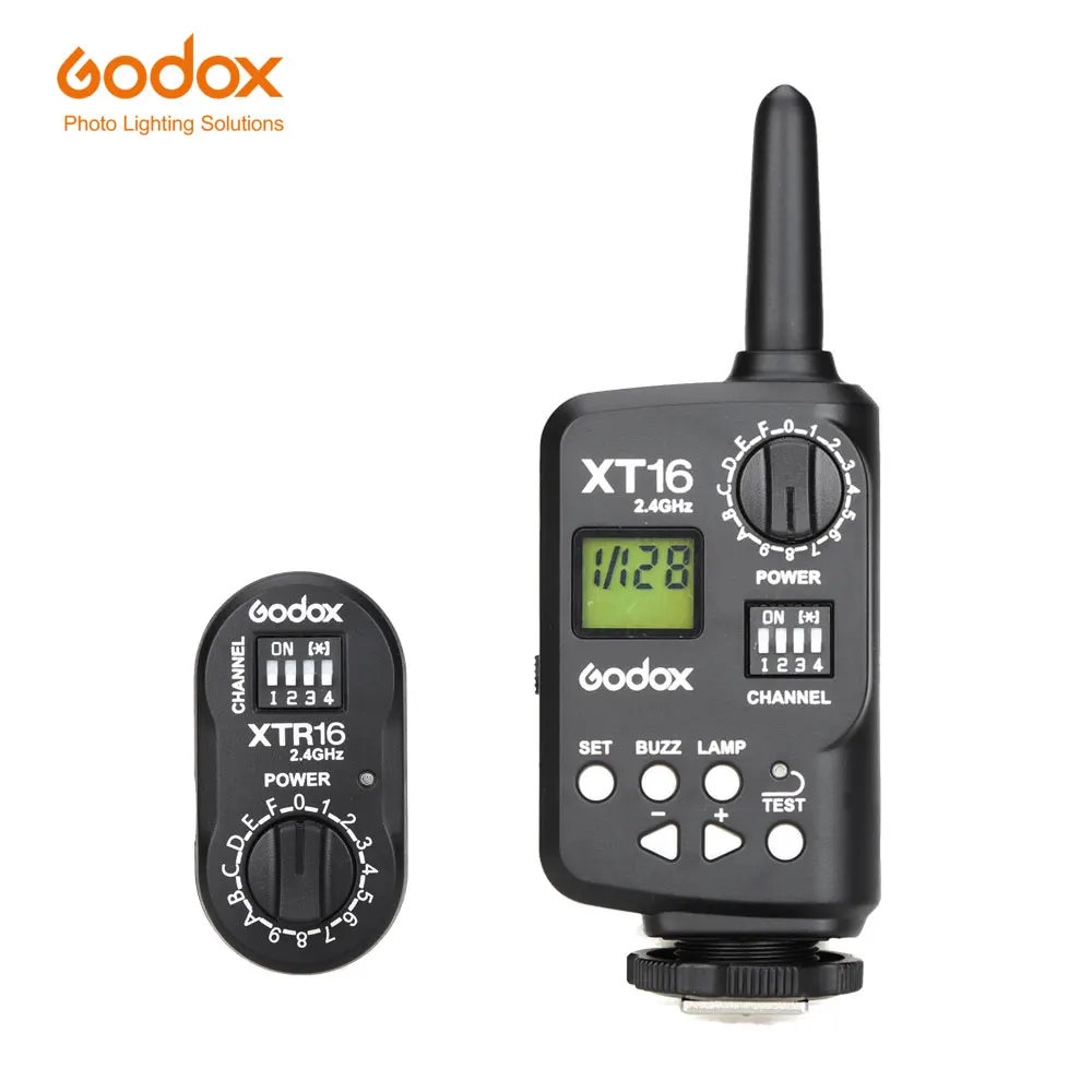 Godox XT 16 беспроводной 2 4G пульт дистанционного управления Flash Trigger + приемник для