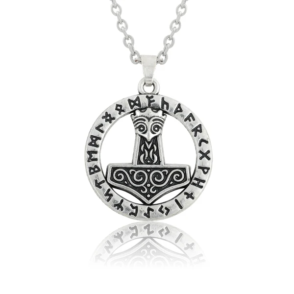 10 шт. два стиля подвесное ожерелье модное ювелирное изделие Mjolnir Викинг