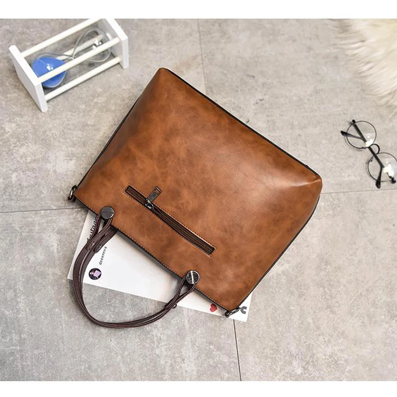 Женская сумка из ПУ кожи с наружными боковыми стеклами | Багаж и сумки