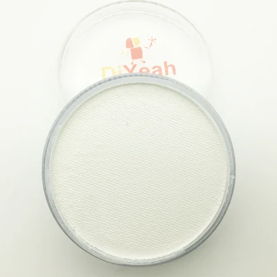 1pc White 45g DiYeah 45 г белая черная краска для лица цвет на водной основе Макияж для лица akvagrimm краска для лица Пигмент Макияж Хэллоуин Вечерние - Цвет: 1pc White 45g
