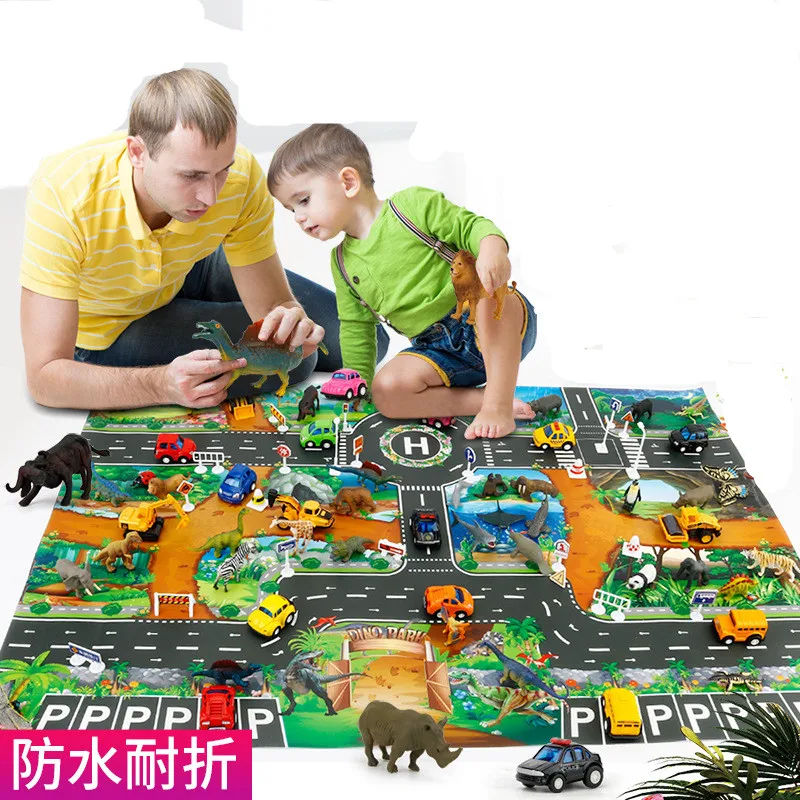 Динозавр мир MapToys ползающий коврик игровой для детей интерактивный домик|Коврики