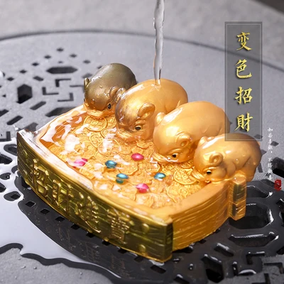 Фиолетовый Глиняный чай искусственная обесцвечиваемость счастливое сокровище