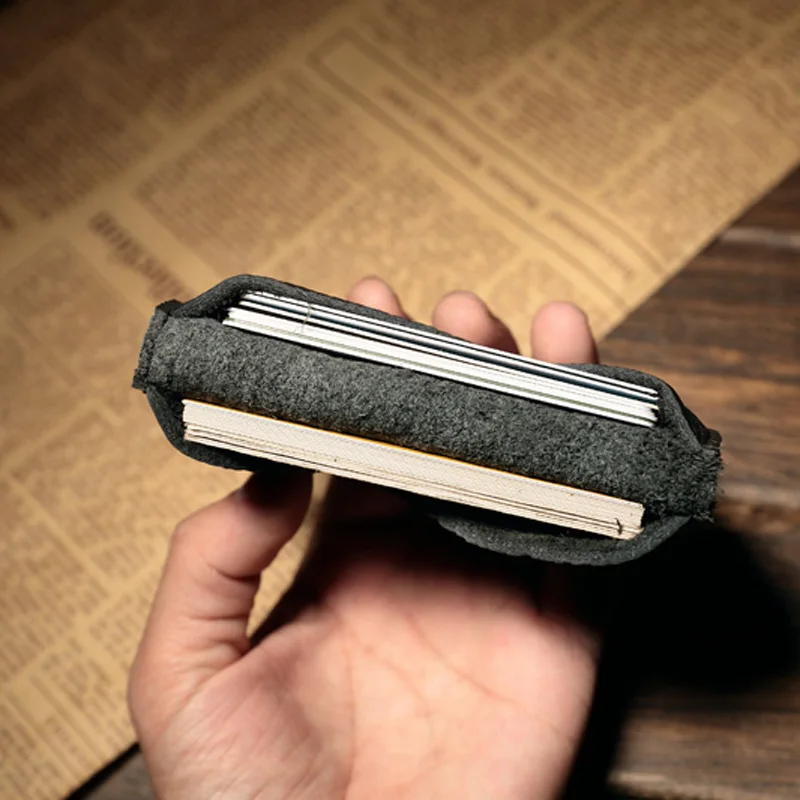 Винтажный держатель для кредитных карт из натуральной кожи кошелек визиток