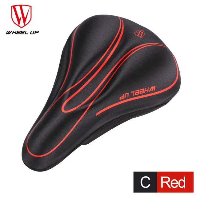 chongfeng red Колесо вверх для велосипеда из силикона переднее седло Крышка MTB Горная дорога велосипед мягкий удобный гель колодки подушка крышка Седло части велосипеда - Цвет: chongfeng red
