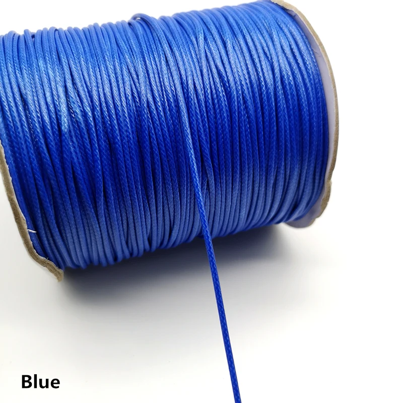 Blue 10 ярдов 1,5 мм вощеная нить для рукоделия изготовления ювелирных изделий веревочная нить для кожаного шитья ручная Вощеная строчка для рукоделия - Цвет: Blue