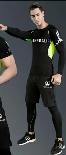 Herbalife для мужчин спортивные фитнес бег Уличный спорт трио Велоспорт Джерси DH MX MTB Гонки - Цвет: Коричневый