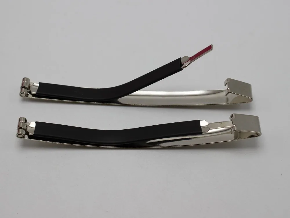 

5 Stainless Steel Korea Style Silicone Clip Barrette Hair Clips 90mm Hair Accessories Craft